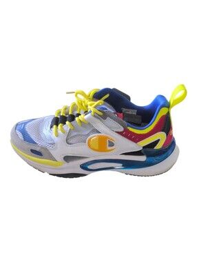 Champion Mens Yellow, Blue & White Athletic Sneakers